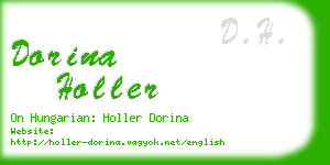 dorina holler business card